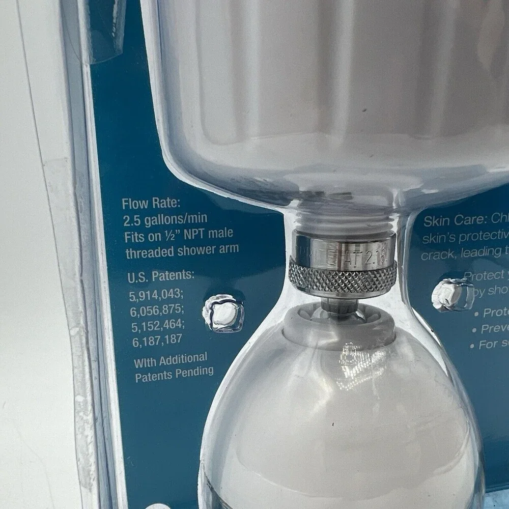 Sprite High Output Filter Massage Shower Head Chlorine White HO2-SH3 NEW